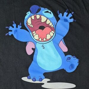 Disney Lilo Graphic Black Short Sleeve T-Shirt Unisex/Men's Size L